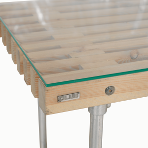 glasplade med poleret kant