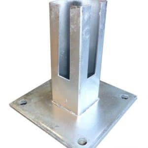 Stolpeforankring til Panelhegnslåger